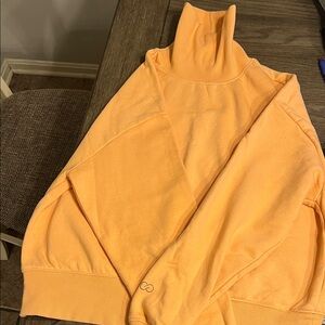 Orange Turtleneck 2pc track suit